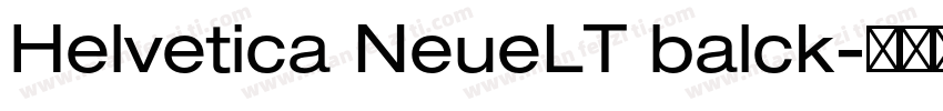Helvetica NeueLT balck字体转换